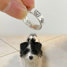 이미지를 갤러리 뷰어에 로드 , 개와 고양이 등의 애완 동물 사진으로 세계에 하나의 멋진 반지 ♡