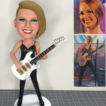 이미지를 갤러리 뷰어에 로드 , 사진 피규어, 음악 좋아하고, 기타를 가지는 오리지널 피규어 🎵 자신 피규어 🎵 피규어 인형