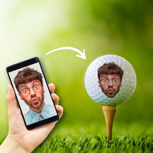 이미지를 갤러리 뷰어에 로드 , 오리지널 골프공 선물 사진·로고 포함 【어버이 날】【노인의 날】【퇴직 축하】【생일】